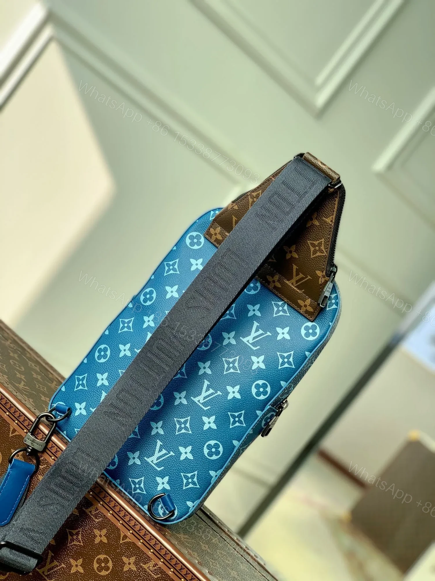 View 9 of LV avenue bag in Atlantic Blue