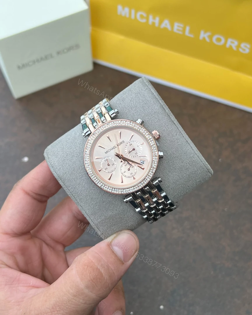 First Copy Michael Kors Darci Silver White Dial Women’s Analog Watch — view 1