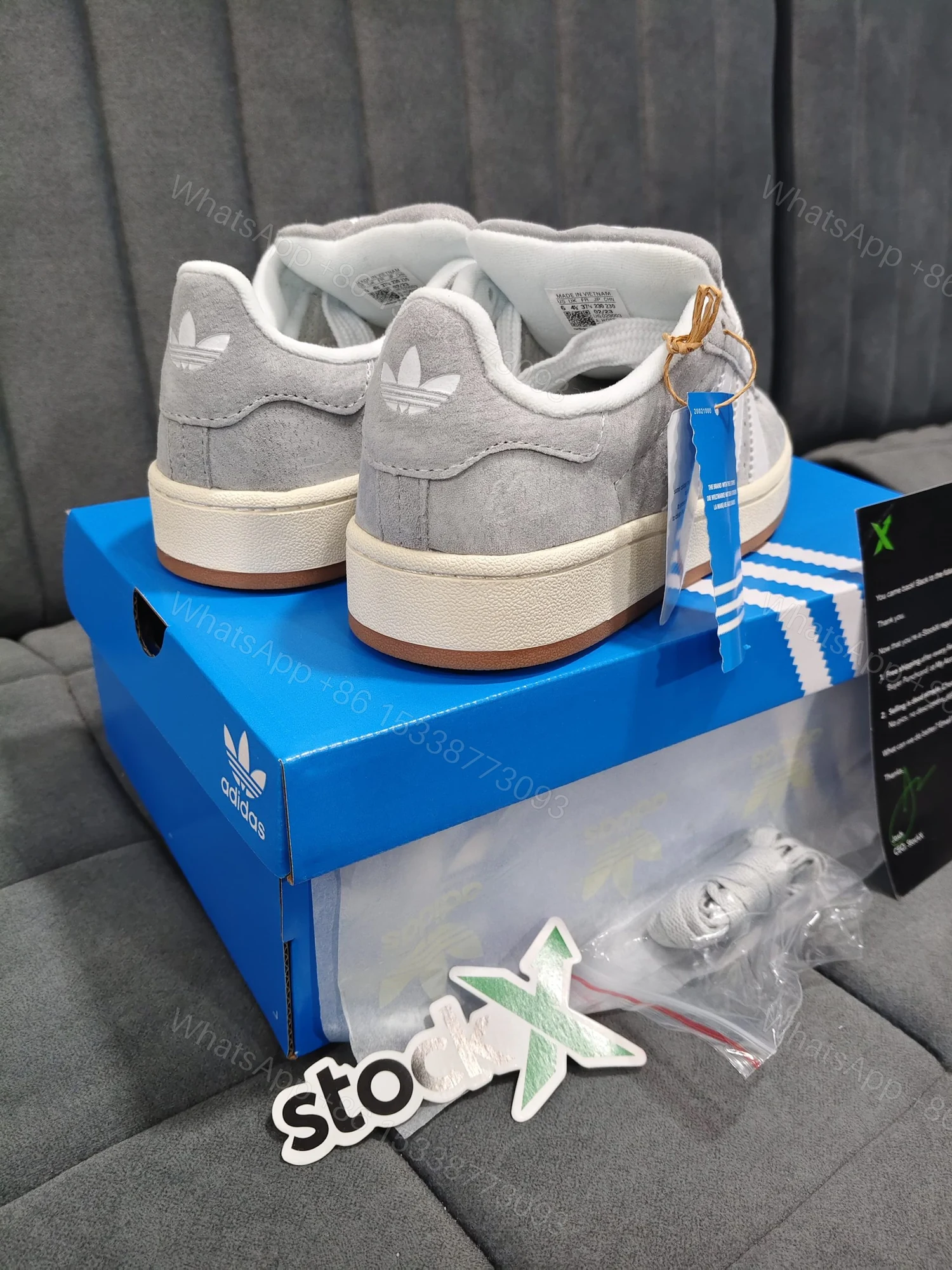 View 2 of FIRST COPY ADIDAS CAMPUS GREY