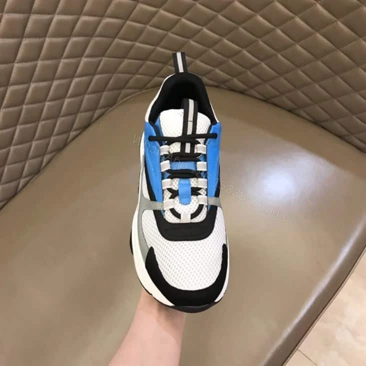 View 3 of B22 SNEAKER TECHNICAL MESH WITH AND CALFSKIN – CD108