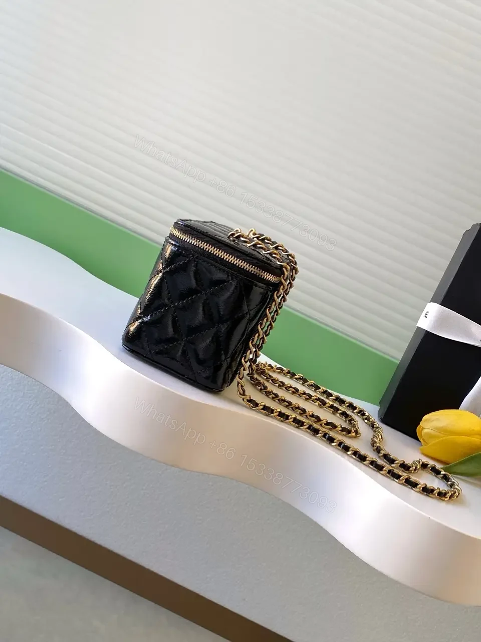 View 7 of Quilted Black Leather Crossbody: Elegant Daily Luxury Bag