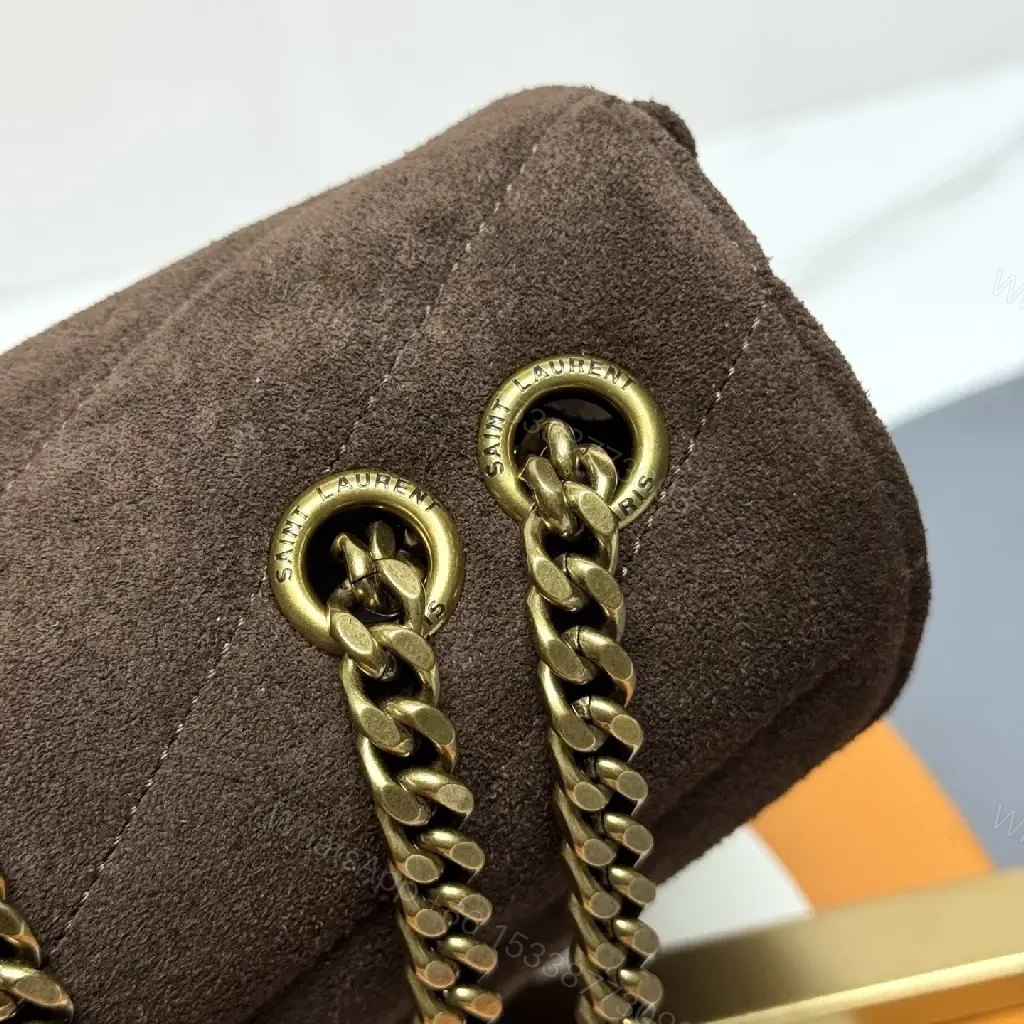 View 8 of Compact Suede Shoulder Bag with Gold Emblem - Textured Chic Everyday Luxury