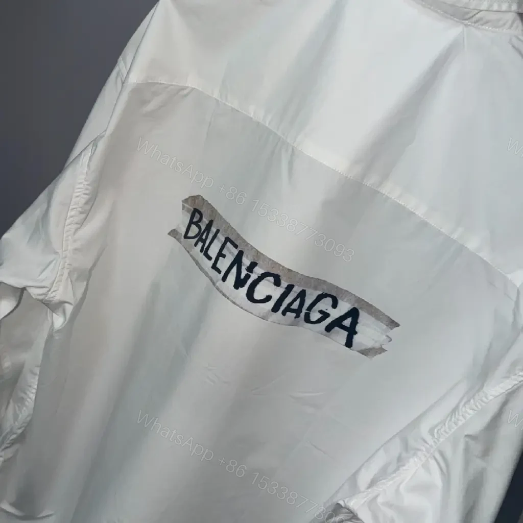 View 5 of White Cotton Classic Logo Patch Shirt