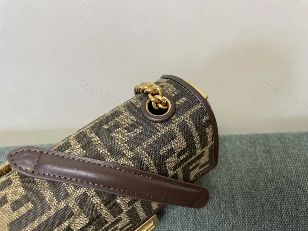 View 7 of Compact Signature Crossbody: Monogram Luxe, Gold Hardware Bag