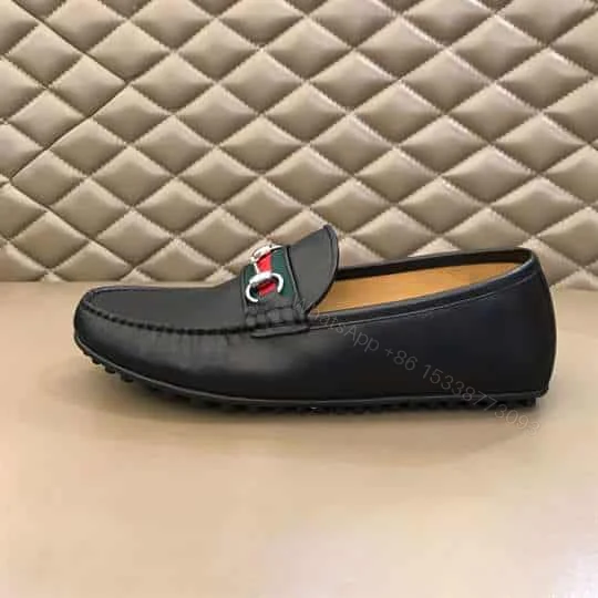 View 5 of GUCCI GUCCI LEATHER DRIVER WITH WEB – LDG010