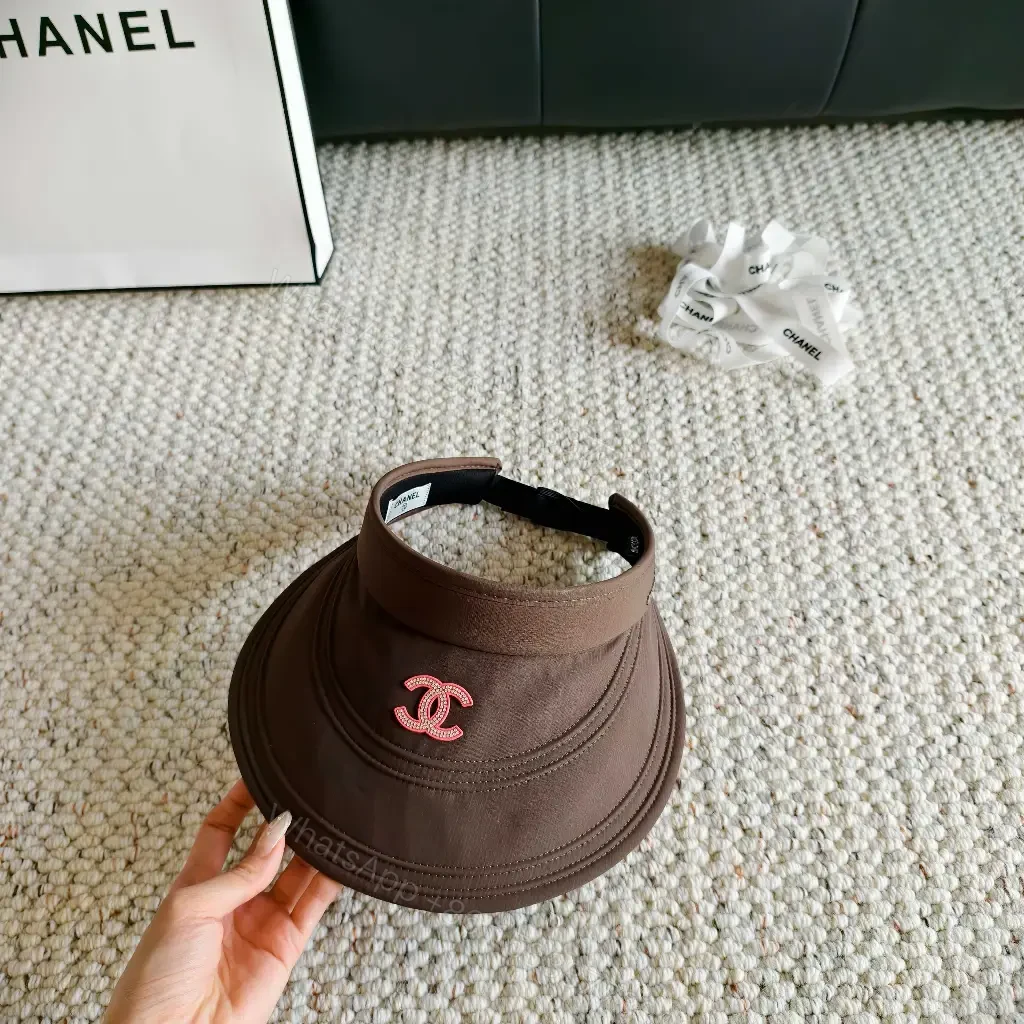 View 6 of Chocolate Brown Visor Cap: Sculpted Silhouette, All-Day Luxury
