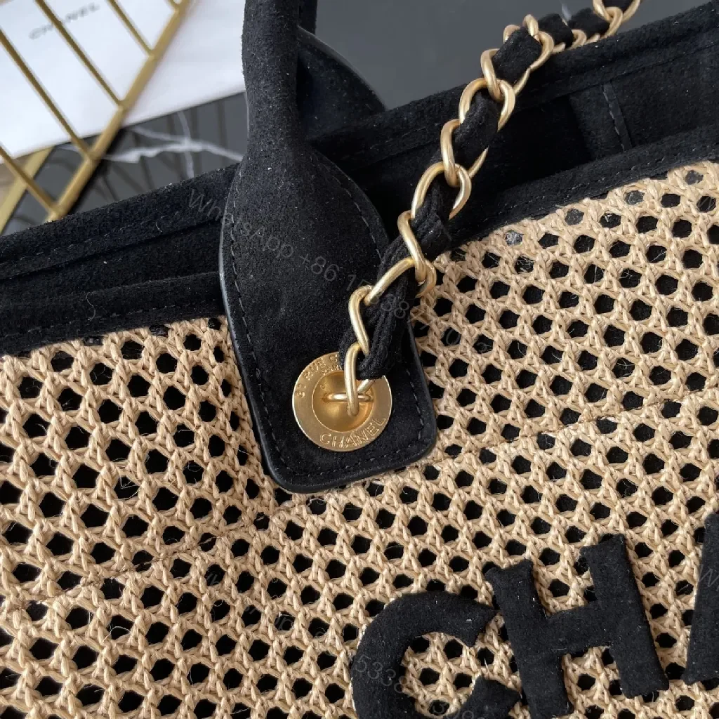 View 2 of Textured Beige Tote: Canvas, Modern, Bold Logo, Convertible Wallet Bag