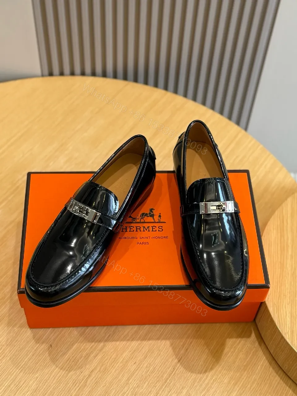 Elegant Patent Loafers with Signature Hardware — view 1
