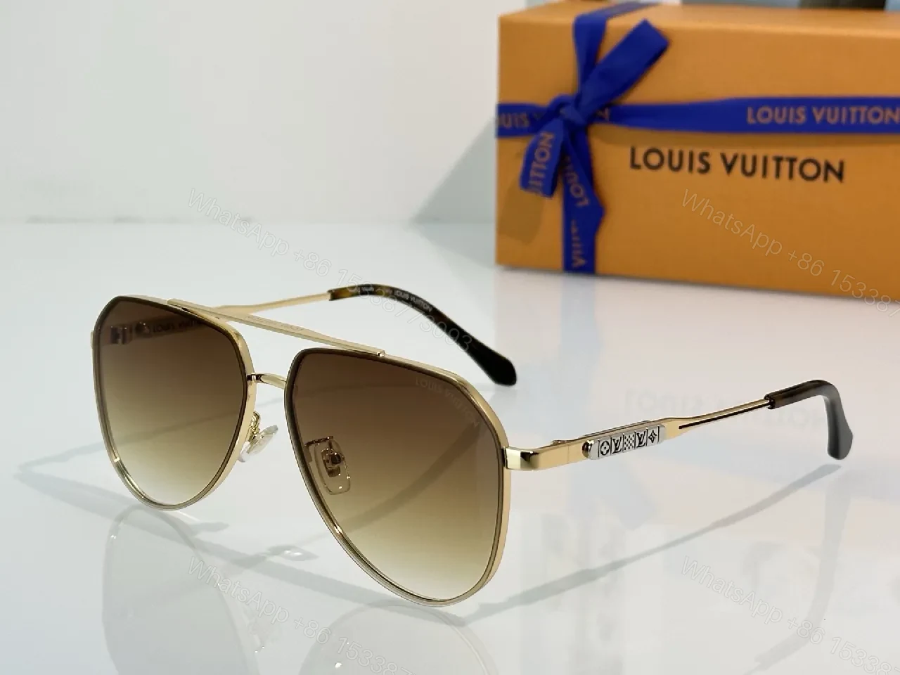 View 8 of Monogram Accent Sunglasses: Sleek Metal Aviator Shield