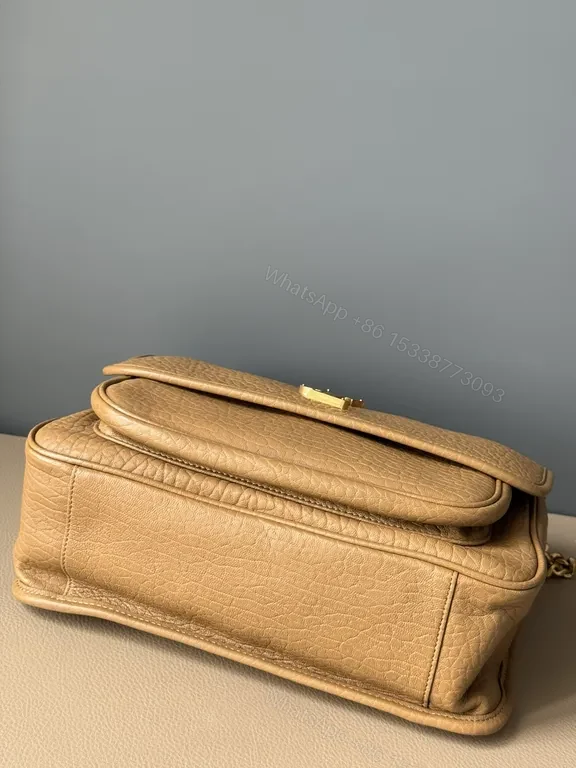 View 9 of Chic Pebbled Leather Bag â€” Textured Luxury, YSL Hardware, Crossbody