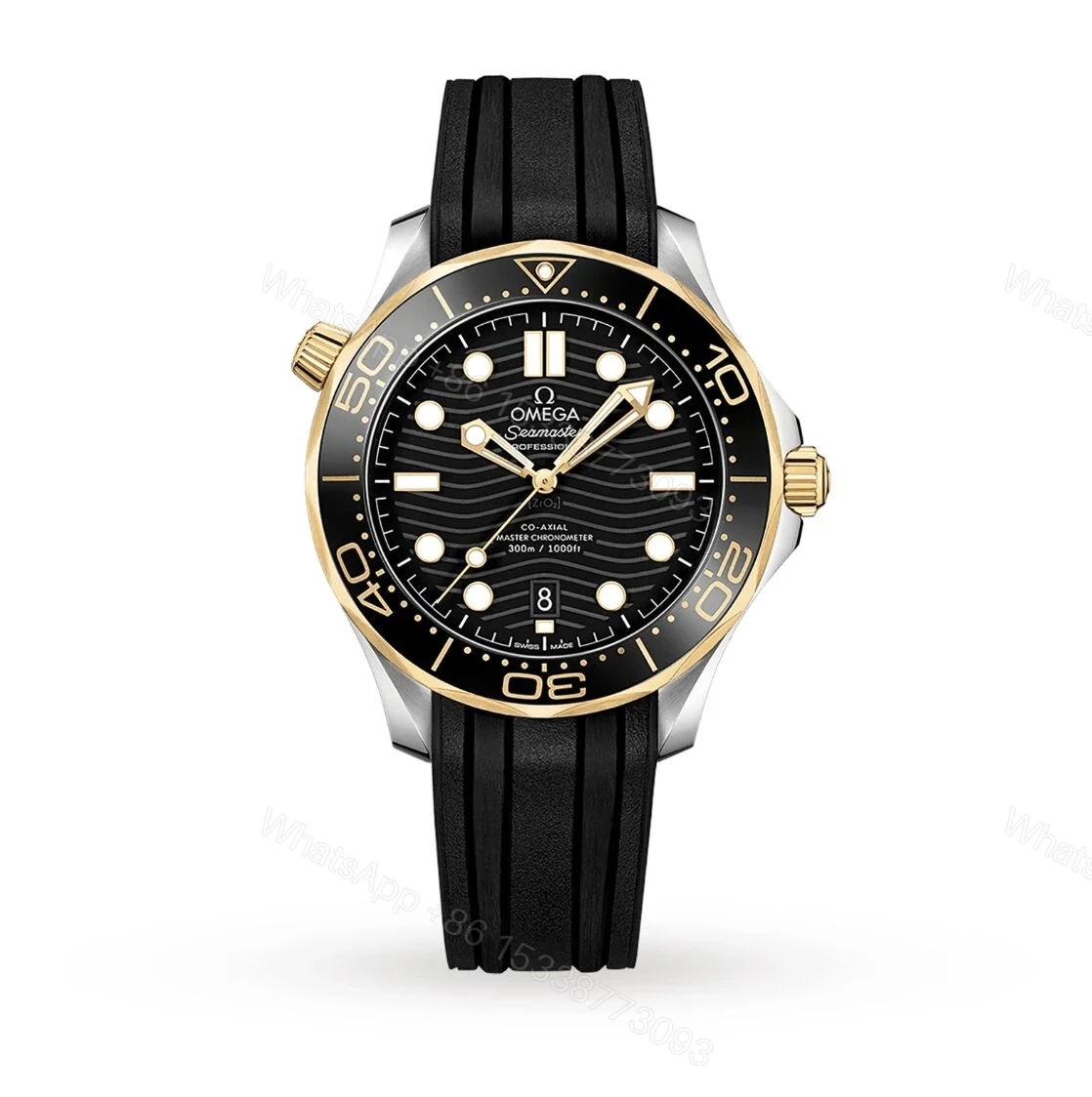 Replica Omega Seamaster diver 300 co-axial Black Gold — view 1