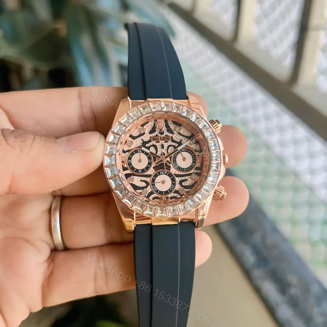 Rolex Tiger Daytona Rainbow Diamond Bezel — view 1