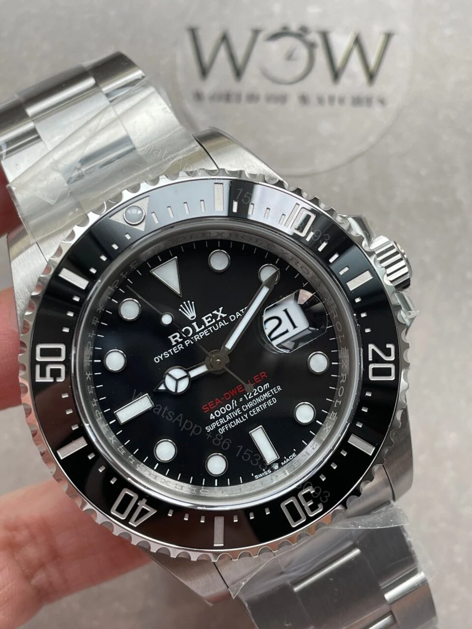 View 3 of VSF FACTORY 1:1 Rolex Sea-Dweller 43mm 126600 904L SS Black Dial VS3235
