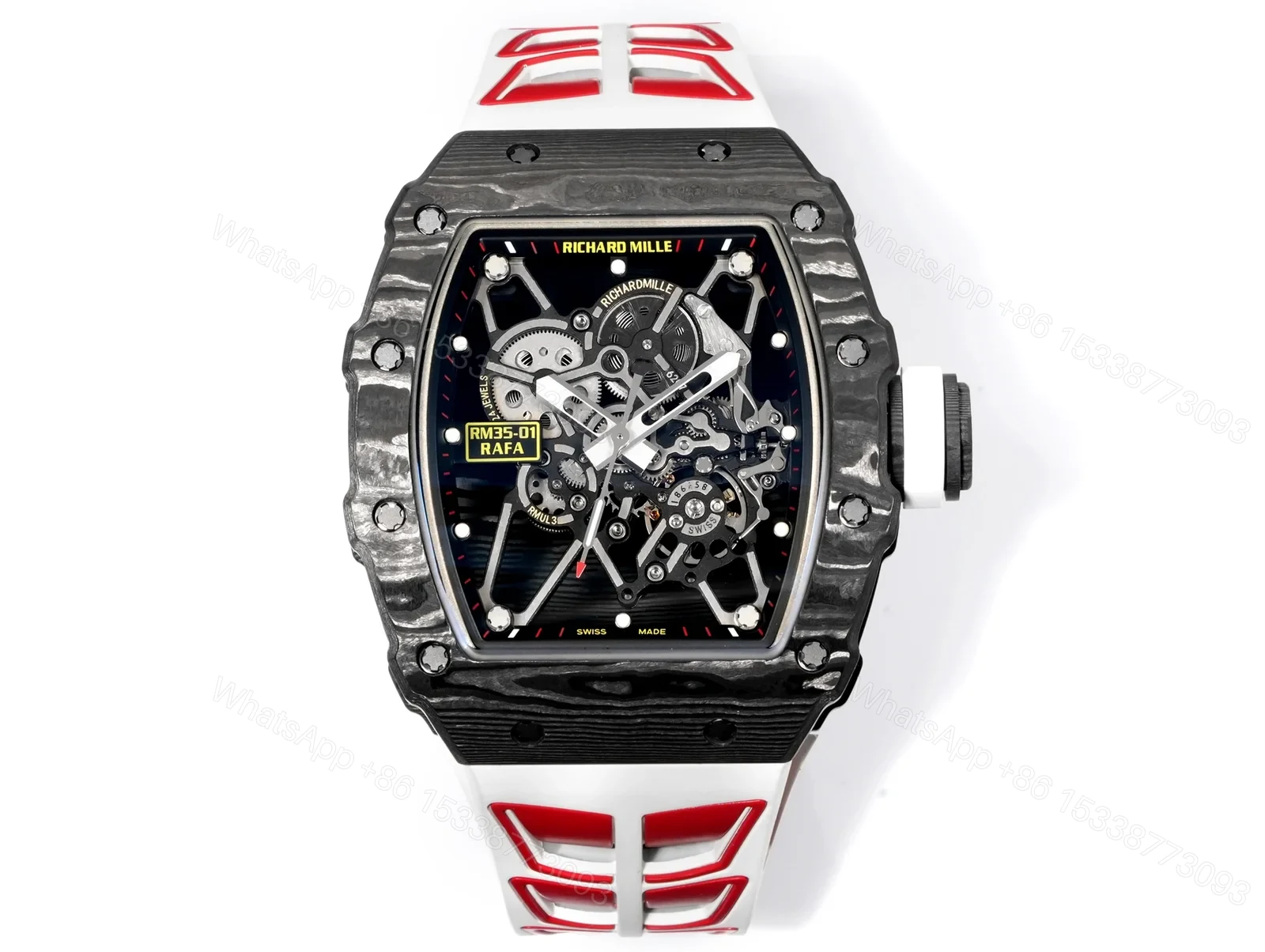 Richard Mille RM35-01 Rafael Nadal NTPT Carbon Fiber Skeleton Watch RM3501-BBR — view 1