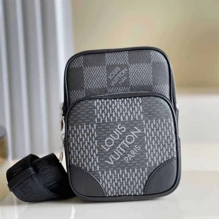 View 2 of LOUIS VUITTON AMAZONE SLINGBAG GRAY DAMIER GRAPHITE 3D COATED CANVAS N50012