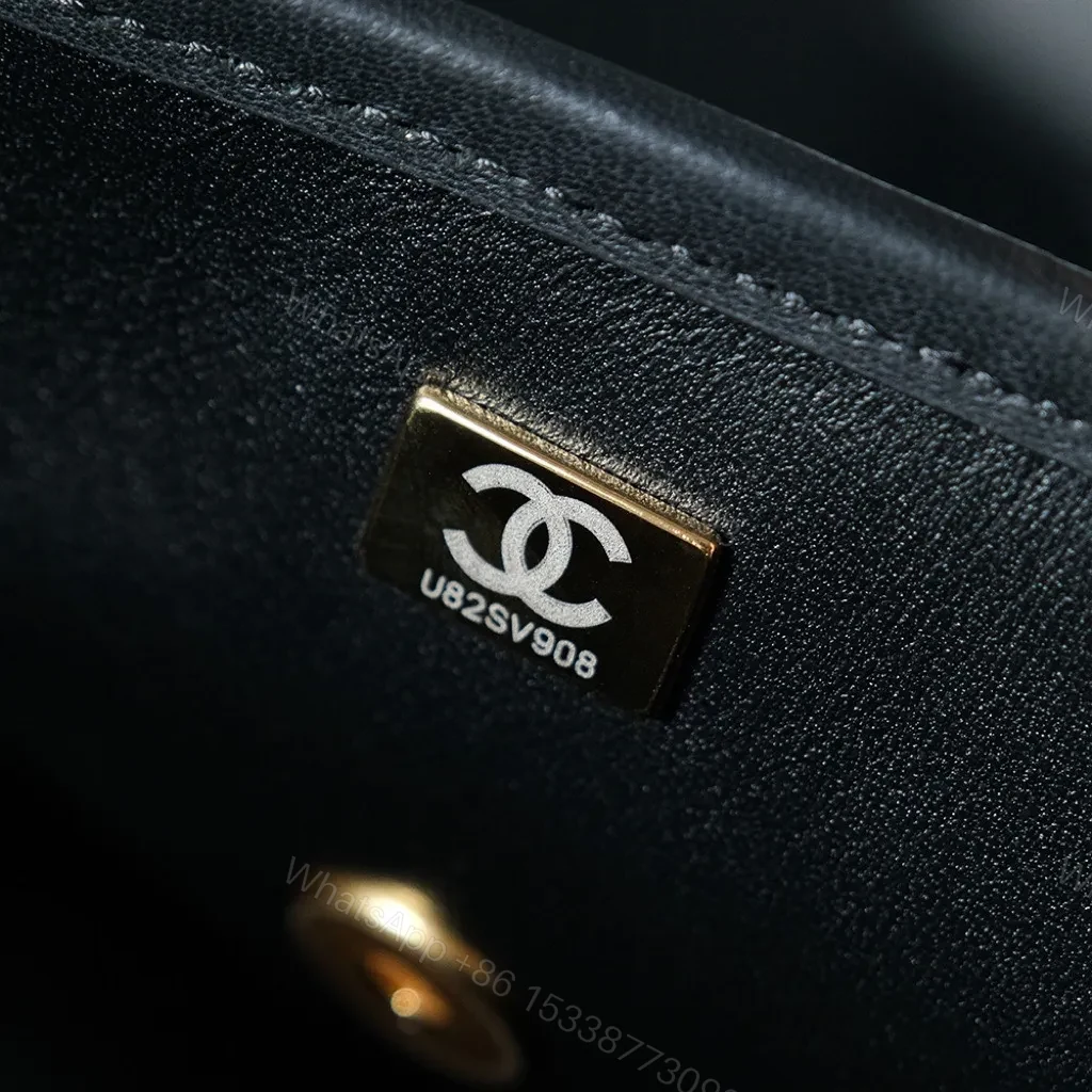 View 6 of Chanel 25C Flap Bag 19cm Black Quilted Lambskin