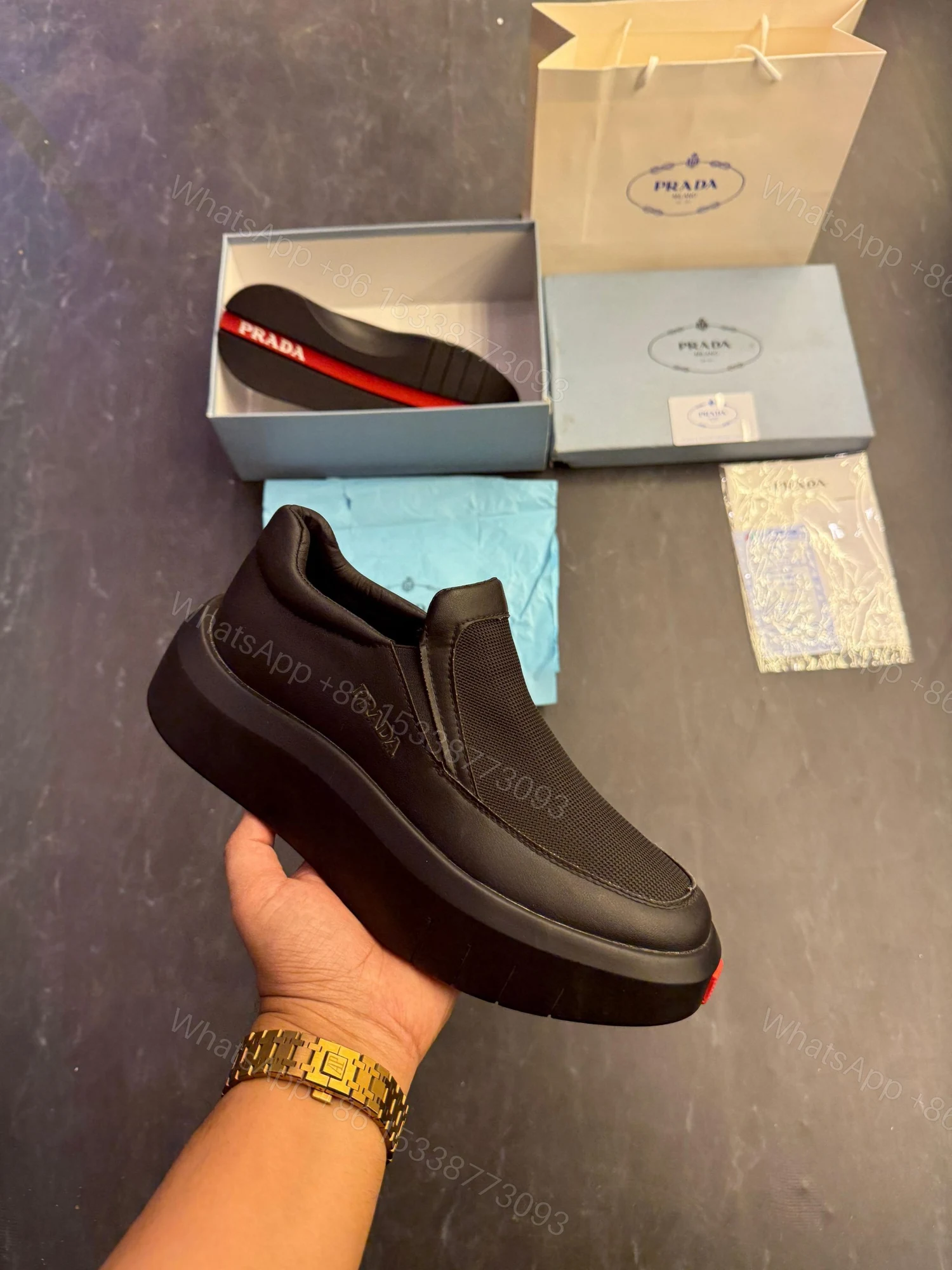 View 4 of First Copy Prada Milan Sneaker – Premium Imported Quality