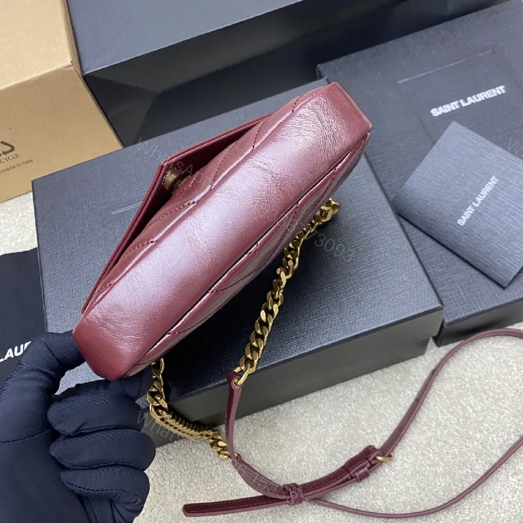 View 4 of Burgundy Quilted Satchel – Modern Luxury, All-Day Carry