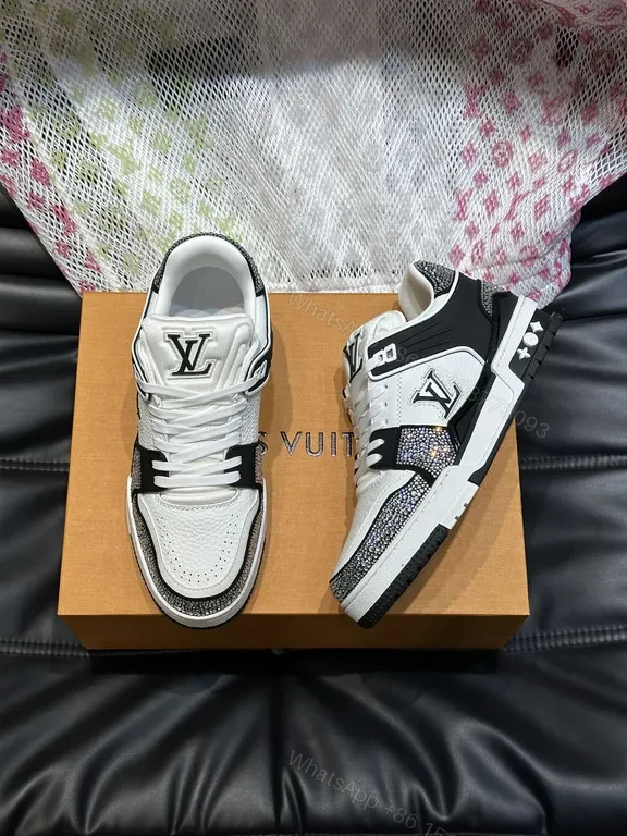 View 4 of Modern Signature Sneaker: Premium Leather, Minimalist LV-Inspired Design