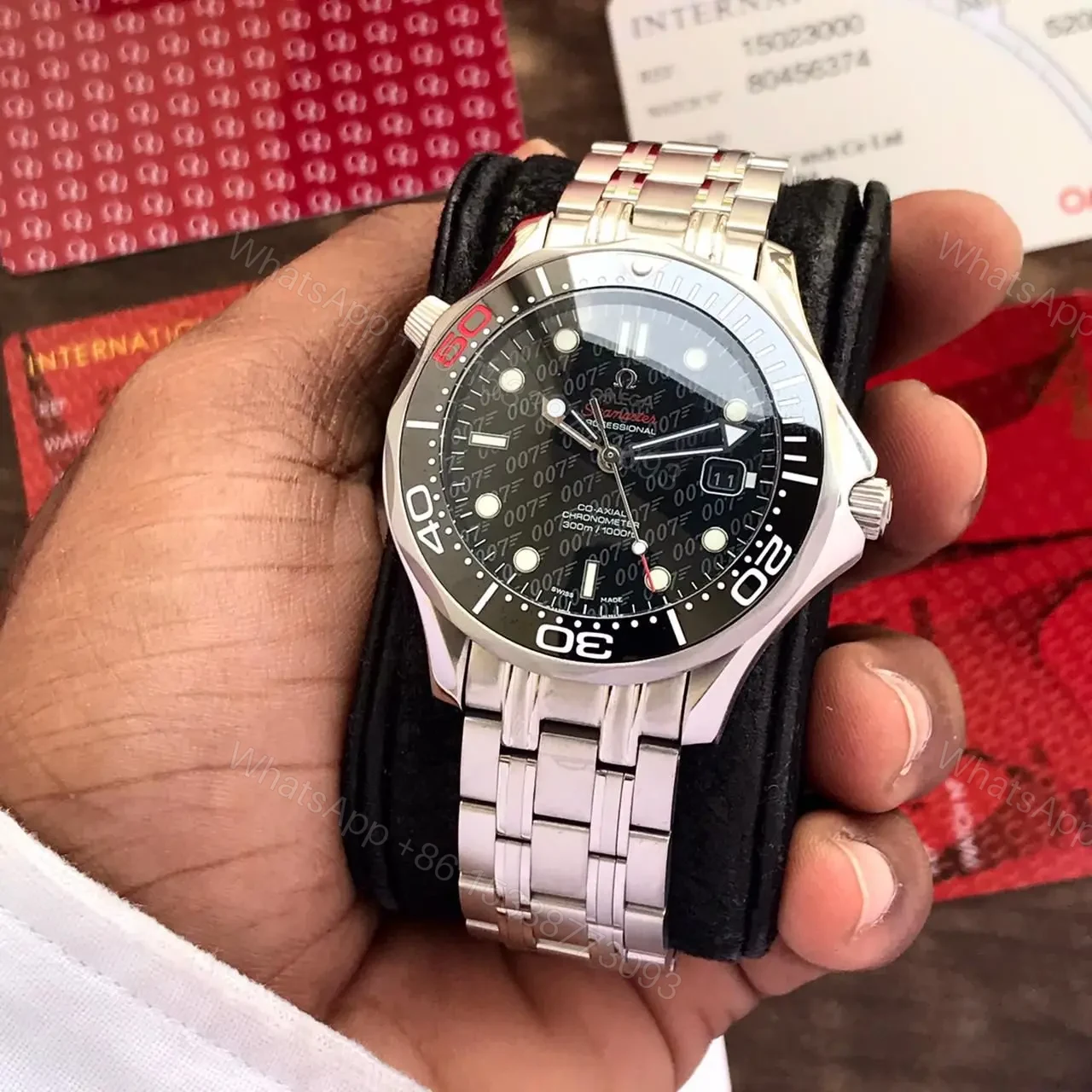 # Omega # For Mens # Master Quality # Model:: 300m James Bond 50th Anniversary — view 1