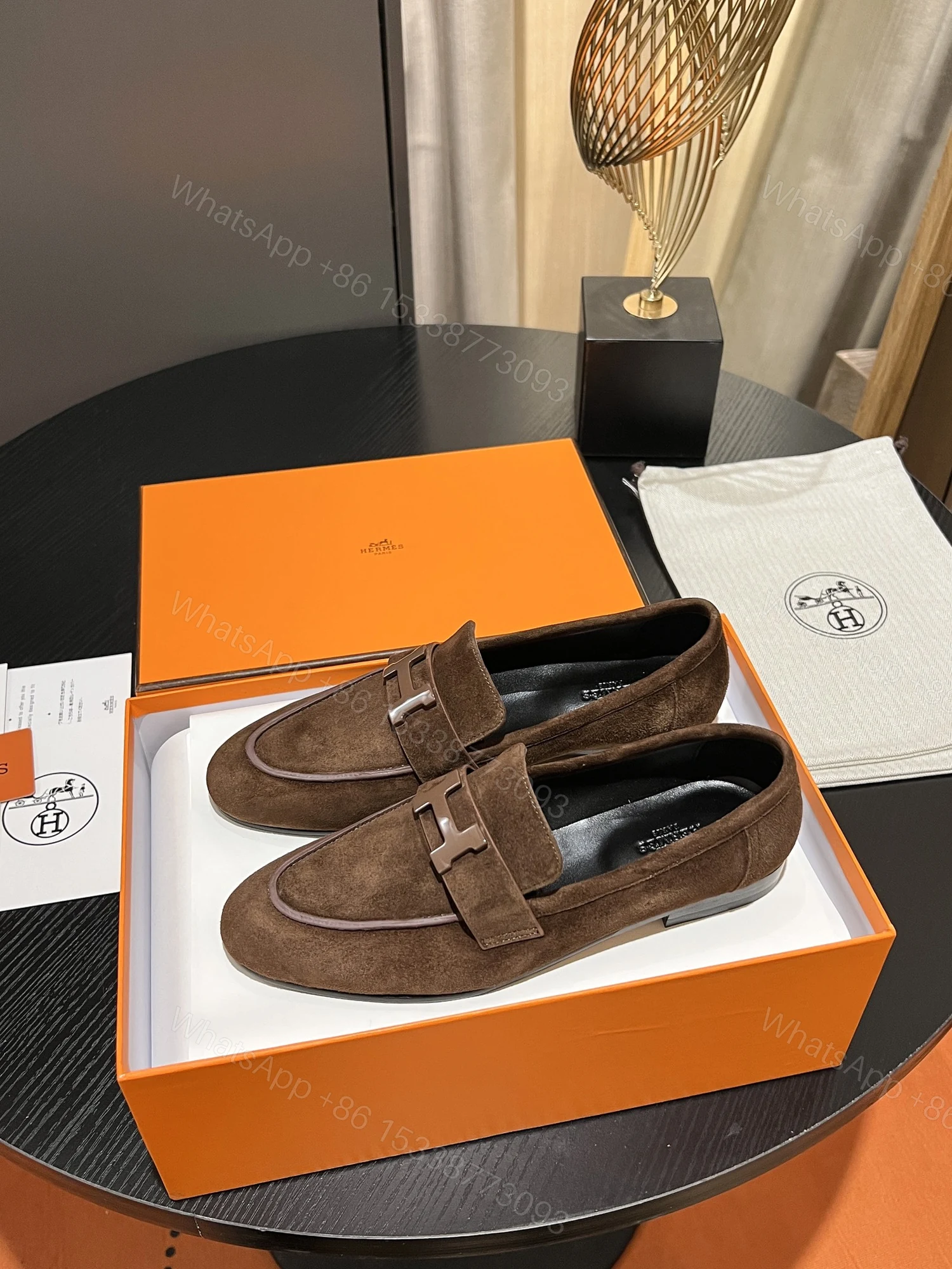 View 6 of HERMES PARIS LOAFER BROWN