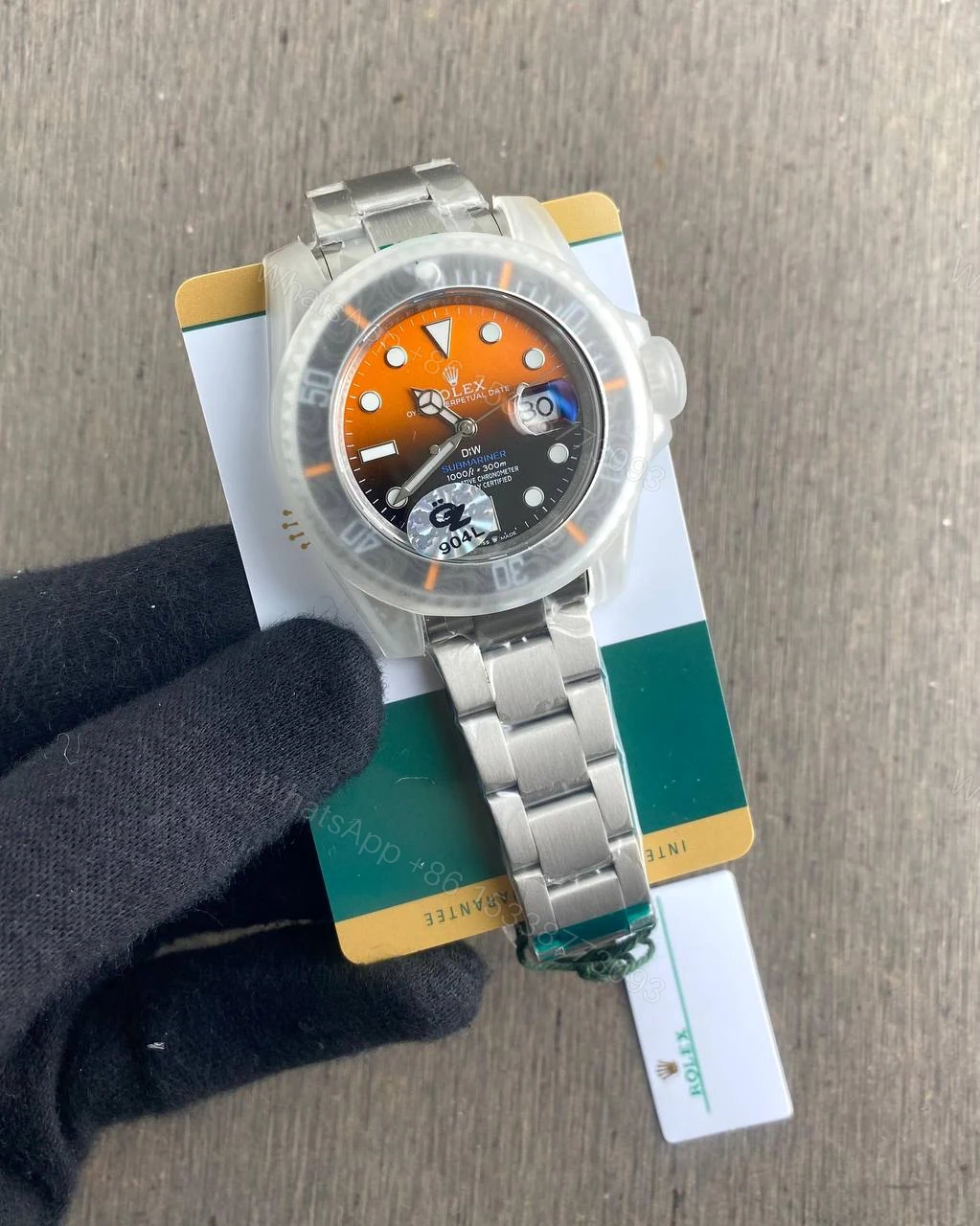 View 3 of Rolex Submariner Silver Orange Diw 41MM Automatic