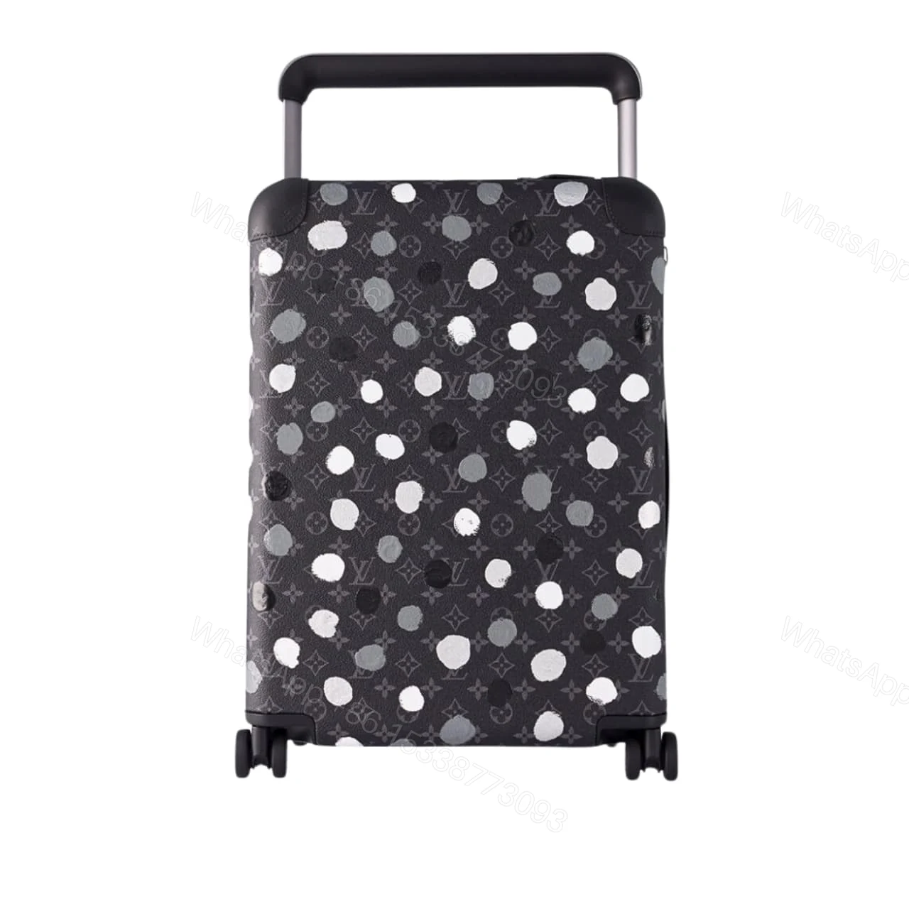 Louis Vuitton X Yayoi Kusama Horizon 55 Suitcase Grained Leather Black 55Cm — view 1