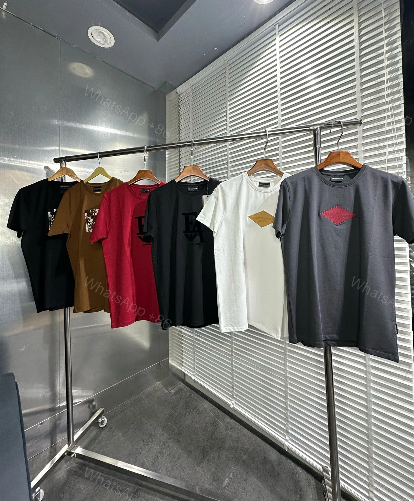 FIRST COPY ARMANI EXCLUSIVE LUXURY STYLE SUMMER COTTON T-SHIRT — view 2