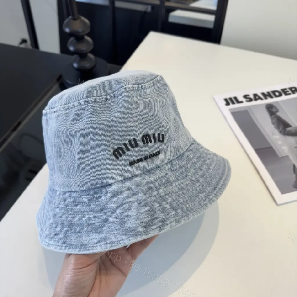 View 5 of Denim Bucket Hat - Lightweight, Subtle Logo, Stylish Everydaywear