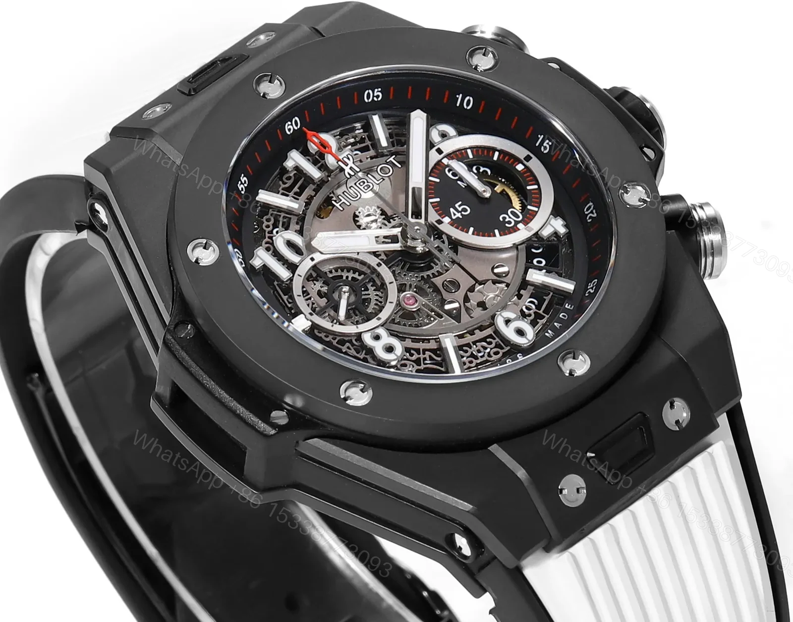 View 3 of JB Factory Hublot Big Bang Unico Black Ceramic Watch