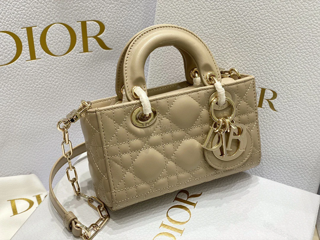 View 5 of Dior Branded Women’s Handbag D-Joy Mini Bag Super Beige 16.5x6x10cm