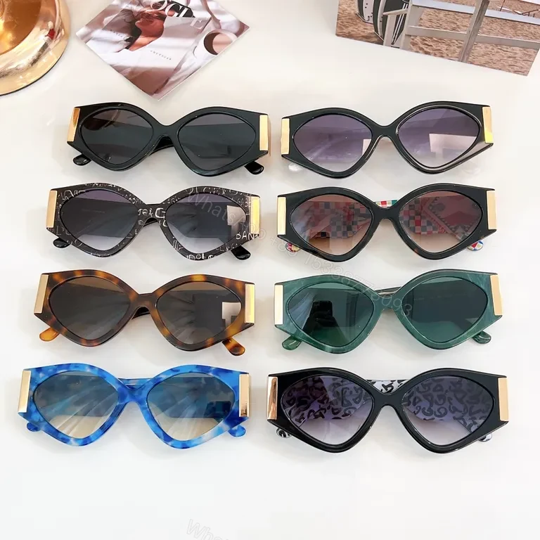 View 5 of Oversized Cat-Eye Sunglasses: Black, Gold Accents, Designer-Inspired