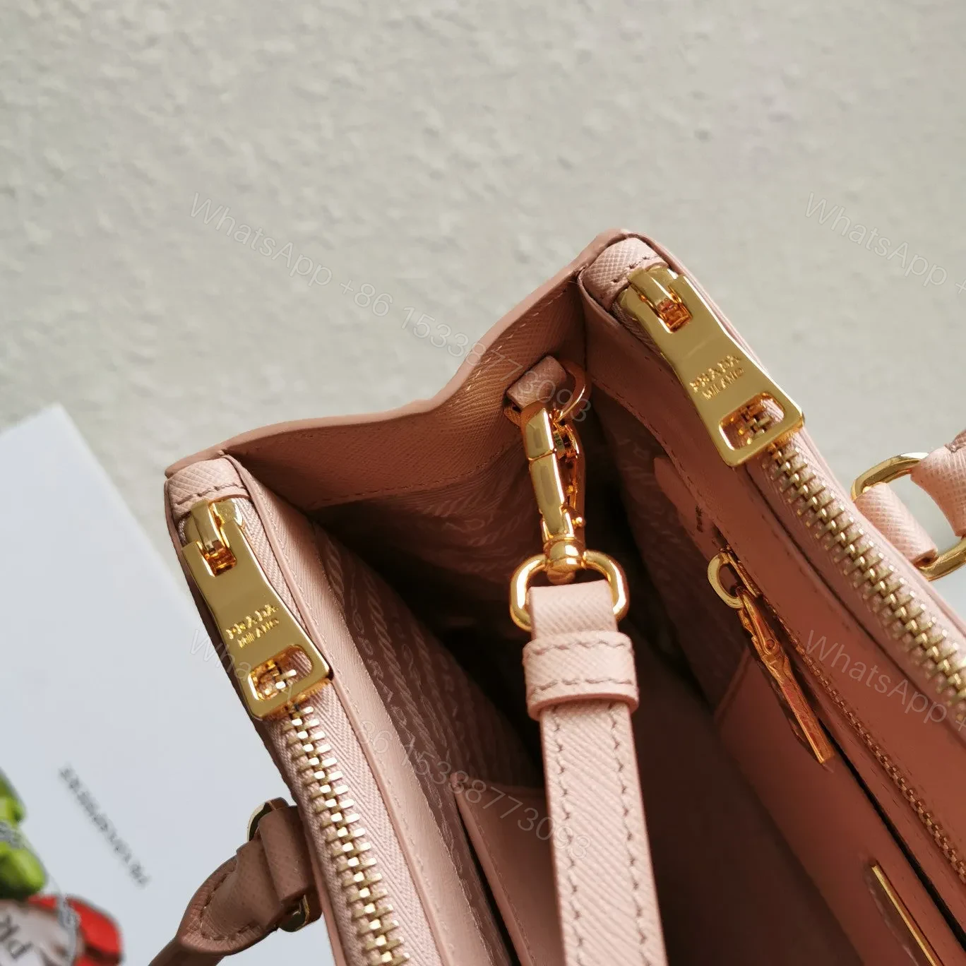 View 6 of MEDIUM GALLERIA 28 BEIGE SAFFIANO LEATHER