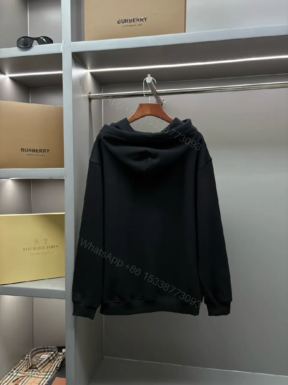 View 6 of Bold Graphic Hoodie: Black Fleece, Luxe Streetwear