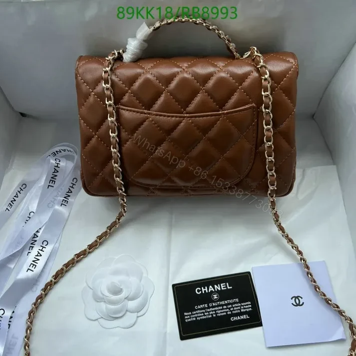 View 19 of Chanel Inspired Classic Black Flap Mini Bag- Elegant Style