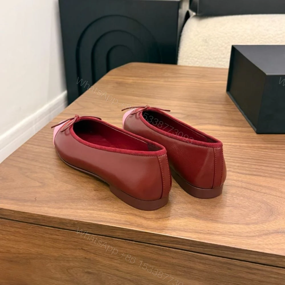 View 6 of Chanel Ballet Flats Burgundy & Pink G02819 X01000 U9349
