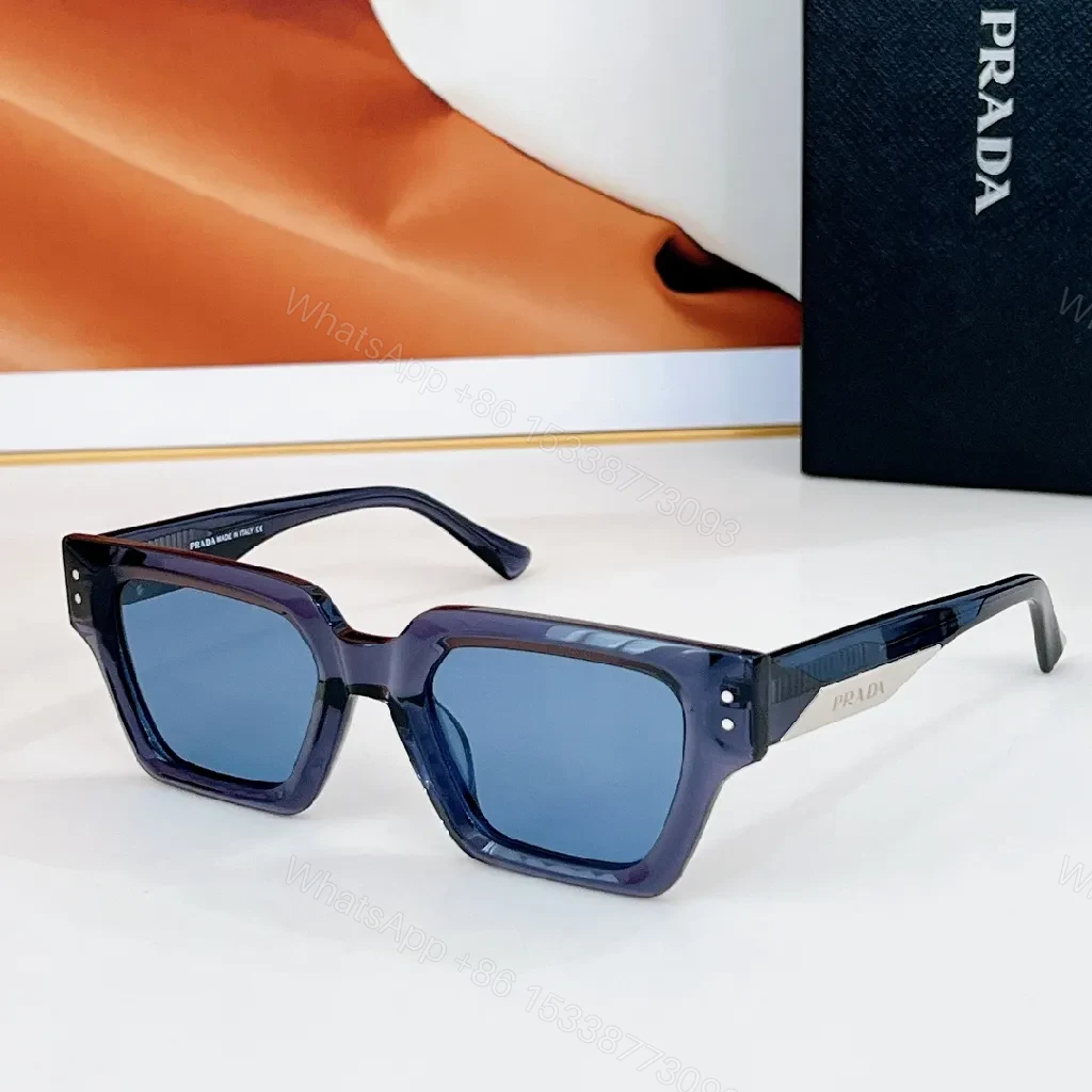 View 8 of Bold Square Sunglasses in Black Acetate with Polarized Lenses