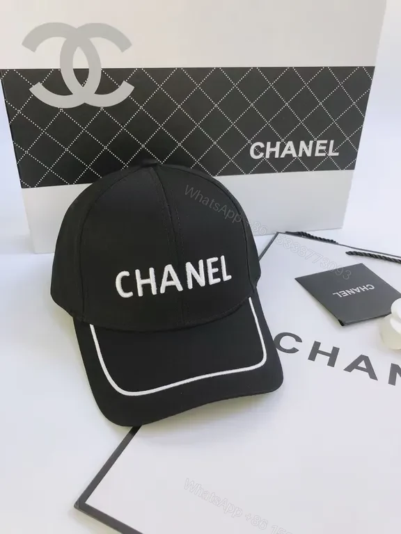 View 2 of Chic Chanel Logo Cap Duo - Premium Everyday Luxury Hats