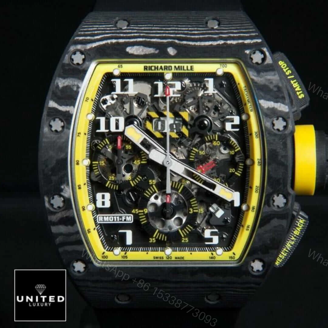 View 7 of Richard Mille RM11-03 Yellow Storm Replica