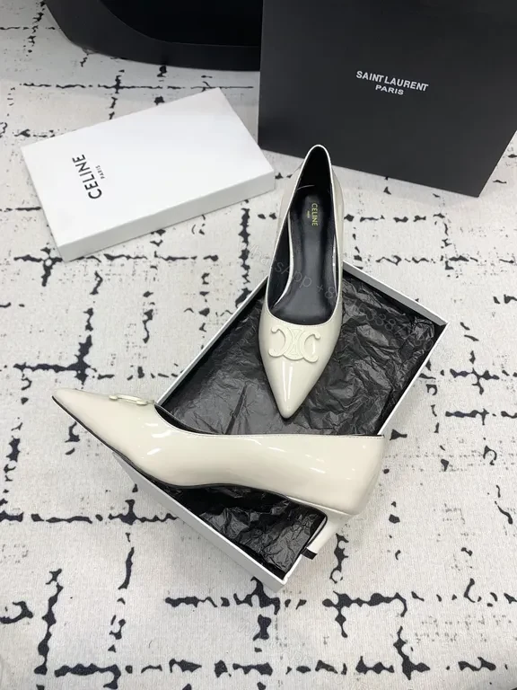 View 7 of Chic Texture Pointed-Toe Heels: Luxe Leather, All-Day Comfort