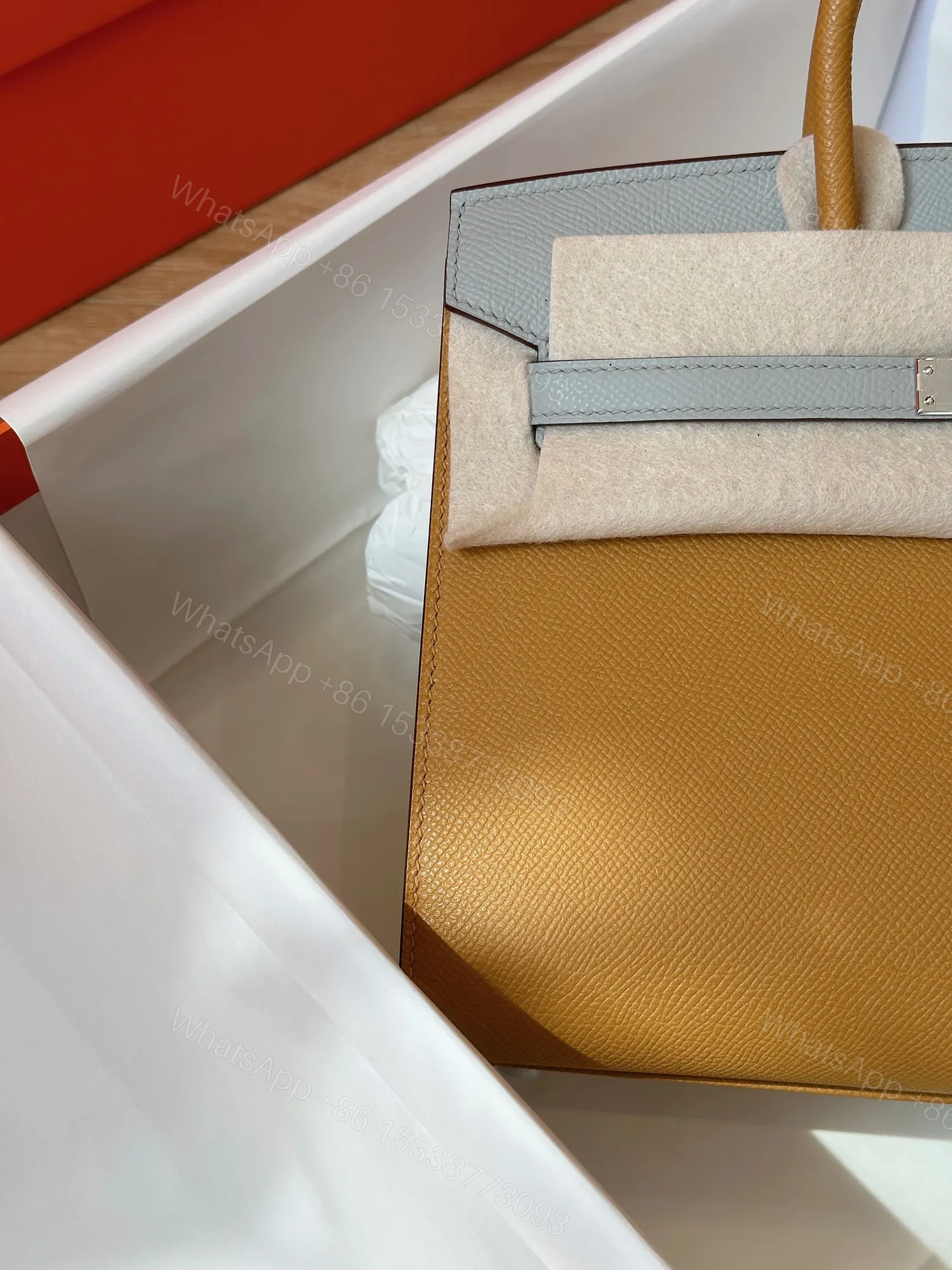 View 7 of HN 25 Gray/Brown Epsom leather Palladium Hardware