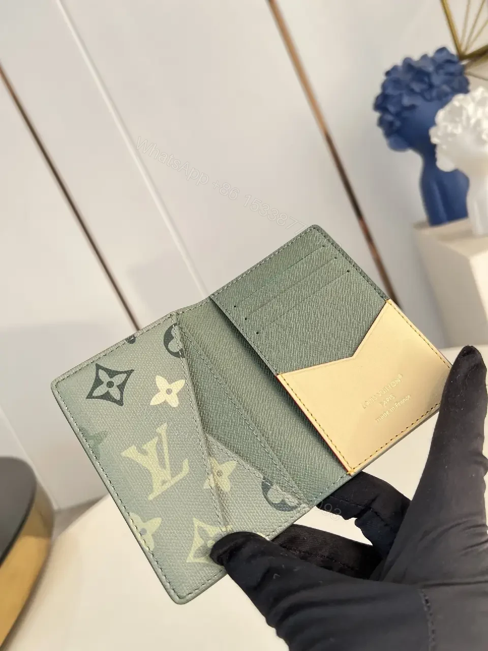 View 4 of Monogram Shine Wallet: Compact, Luxe Card Holder