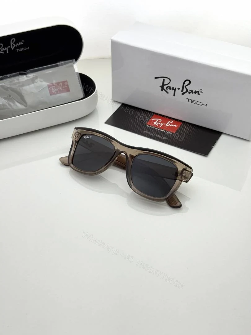 View 5 of First Copy RayBan 0502 Brown Black Sunglasses