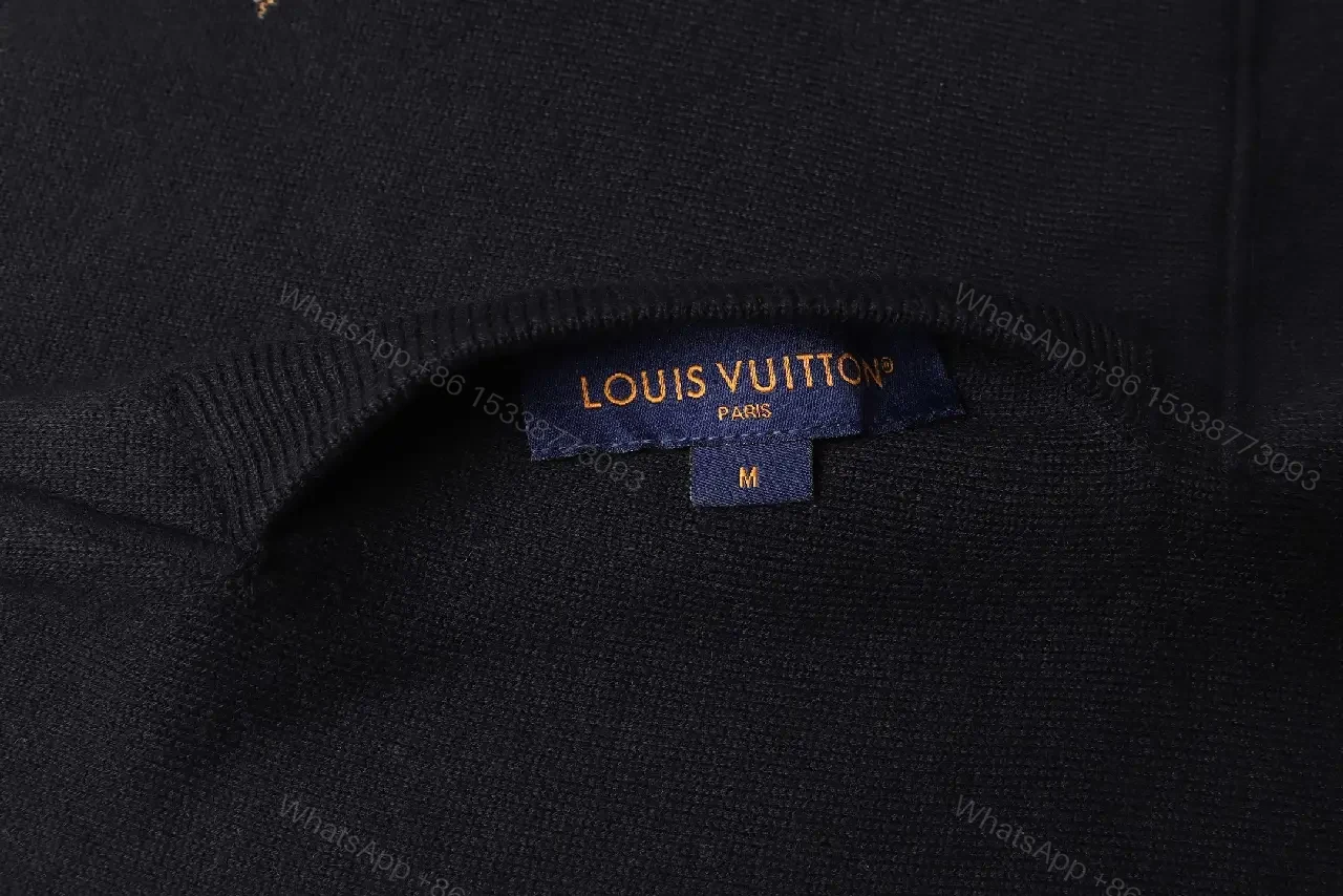 View 8 of Cozy Black Knit Zip Hoodie with Luxe Details