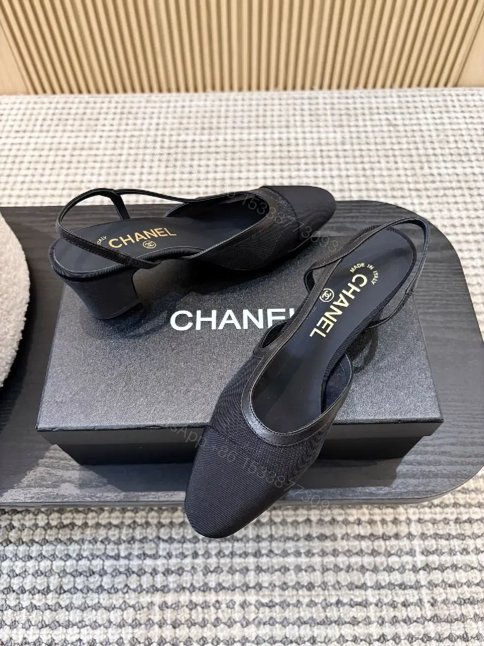 View 5 of Black Fabric Slingback Heel: Lux Comfort, Everyday Elegance