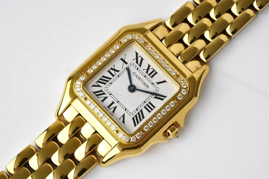 View 8 of Cartier Panthère de Cartier Yellow Gold 27x37mm Quartz Watch with Diamond Bezel