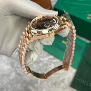 View 6 of Replica Rolex Day-Date II Chocolate Dial 218235 40mm