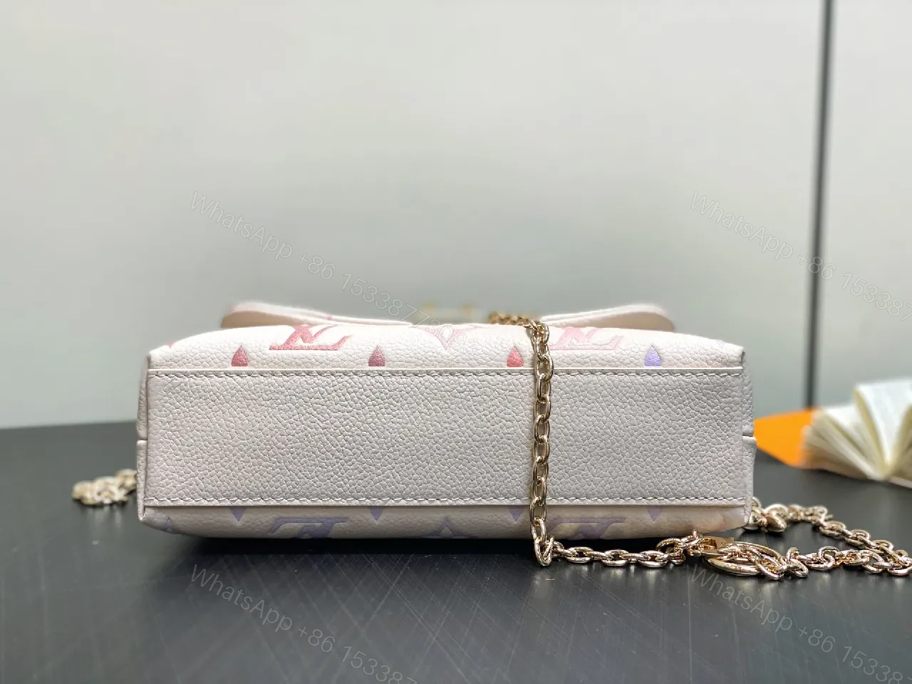 View 4 of Pastel Monogram Crossbody Bag: Luxe, Convertible & Compact
