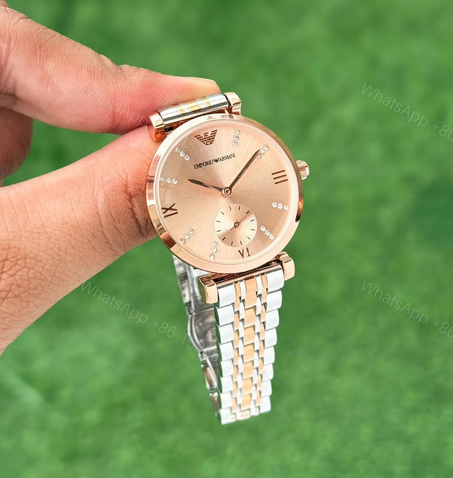 View 4 of Emporio Armani Slim rose gold dial