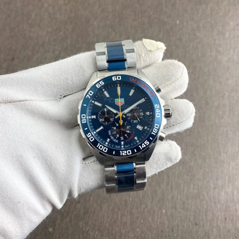 View 3 of Tag Heuer Carrera Formula 1 Blue-Silver 42mm Quartz